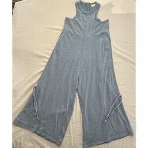 Simply Southern Sleeveless Jumpsuit Blue Women's Size XL Zipper Back Closure